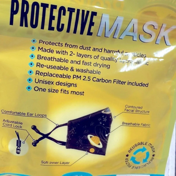 Kids breathable face mask with carbon filter new in package - Picture 4 of 5